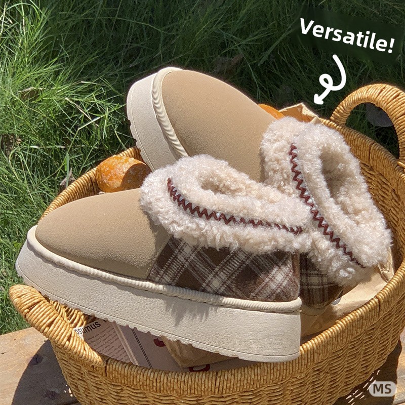 Men'S Fashion News - 2026 Platform Pluizige Slippers Dames/heren Huisflats
