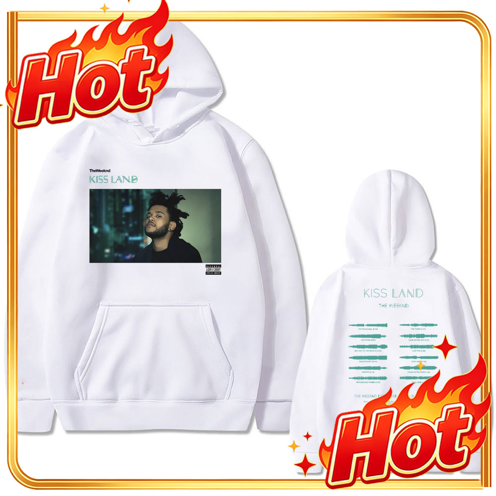Mens Fashion Clothes - Weeknd Kiss Land Dubbelzijdig bedrukte heren