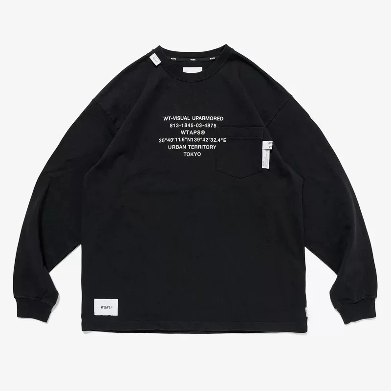 Mens Fashion Summer - WTAPS Zware Katoenen T-Shirt met Lange