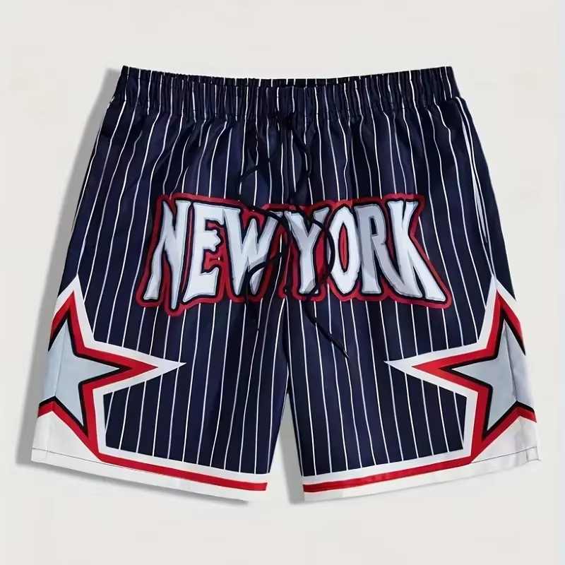 Men'S Fashion New York - Zomer heren New York shorts kindermode
