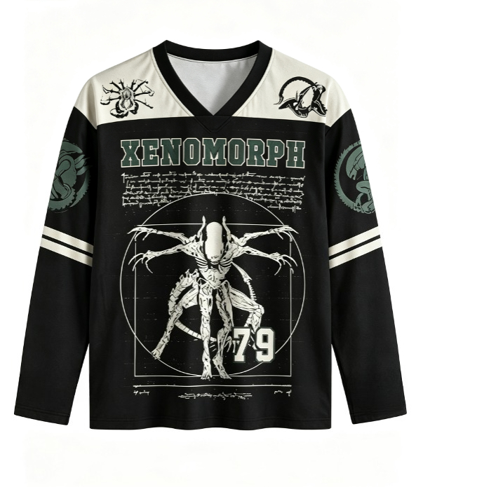 Mens Fashion Summer - Unisex vintage shirt met V-hals, lange