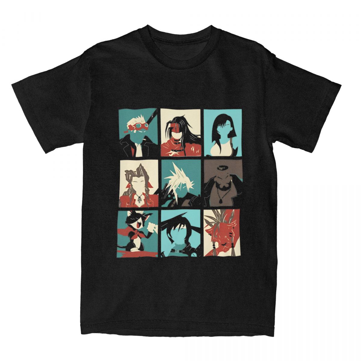 Poster Men Fashion - Fantasie Finale 7 T-Shirt Heren Game