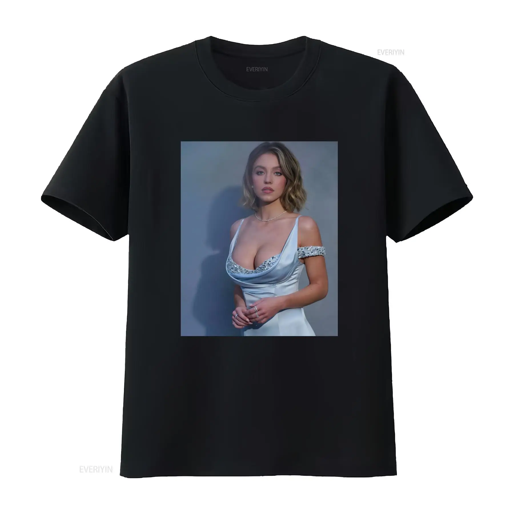 Men'S Fashion Sydney - Sydney Sweeney geïnspireerd T-shirt Modieuze celebrity-print
