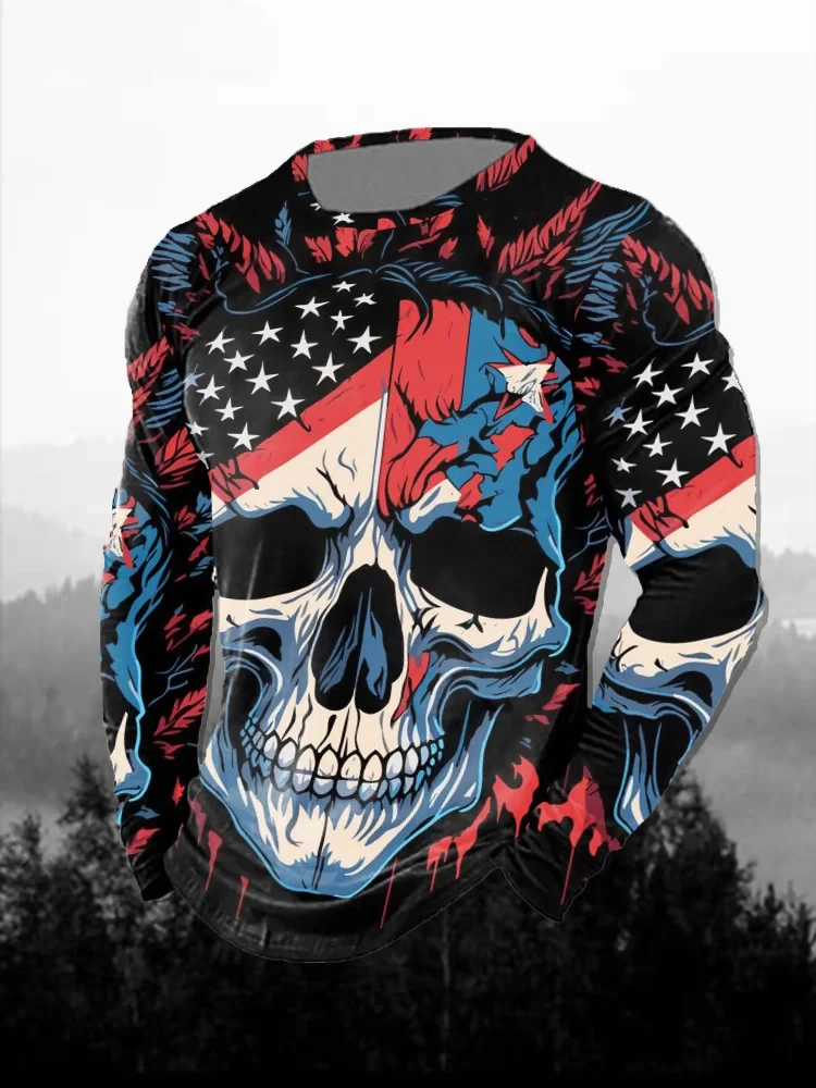 Heren 3D-print rood donker sch - Men'S Fashion T Shirts recensie en prijs