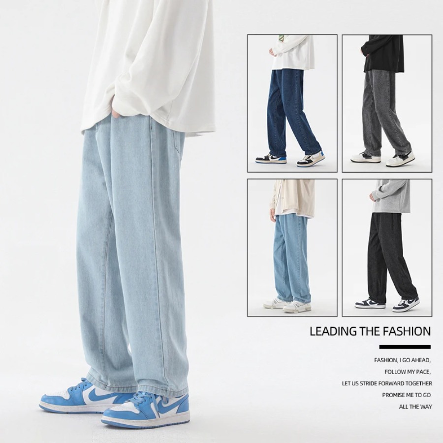 2026 Nieuwe Koreaanse Mode Man - Men'S Fashion Grey Jeans recensie en prijs