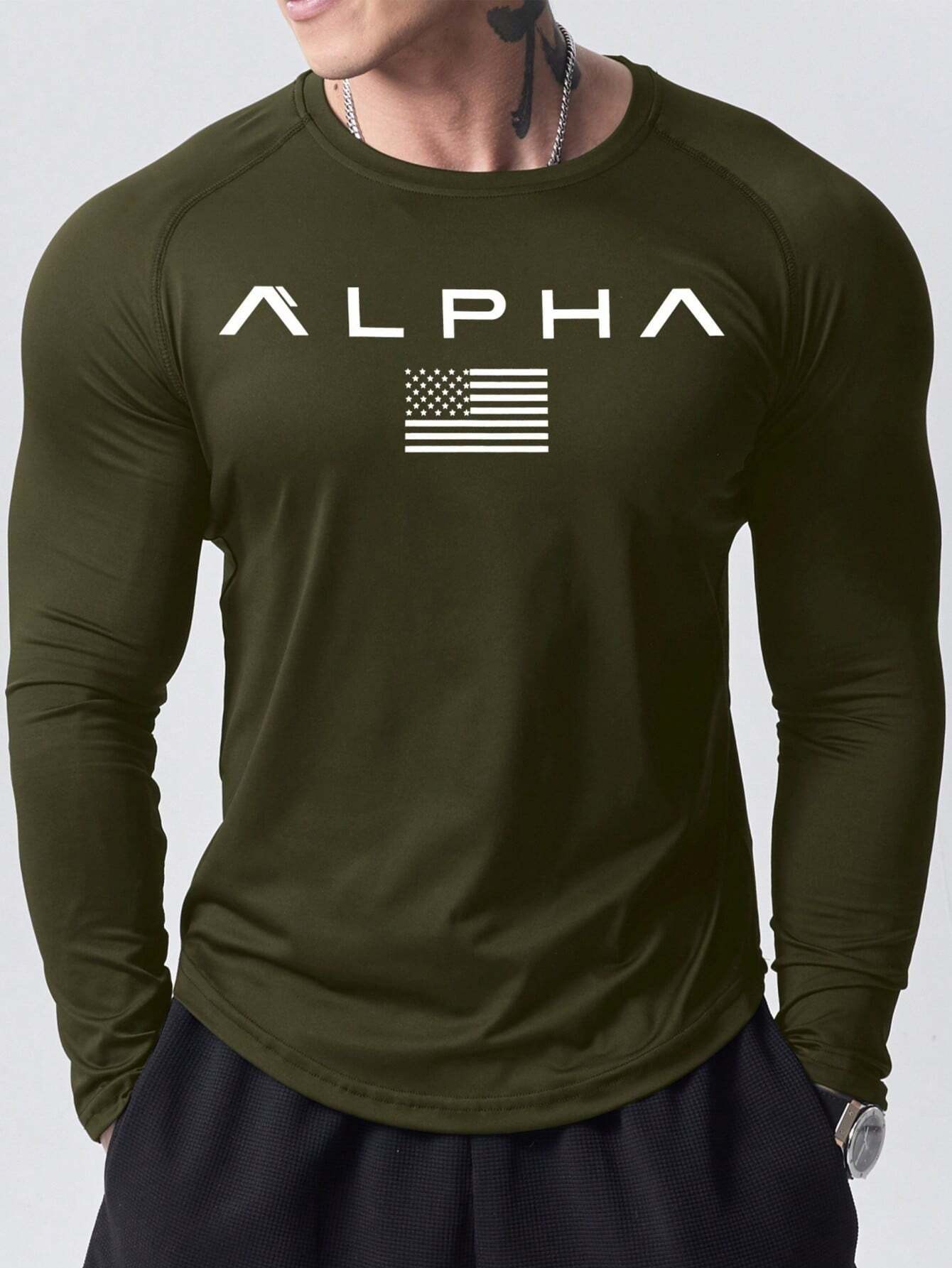 Nieuw heren T-shirt met lange  - Mens Fashion Clothes recensie en prijs