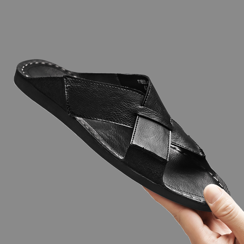 Mode Echt Leer Mannen Slippers - Men'S Fashion News recensie en prijs
