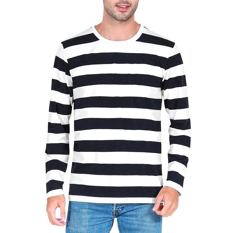 Contraststreep 3D-print Heren  - Mens Fashion Clothes recensie en prijs
