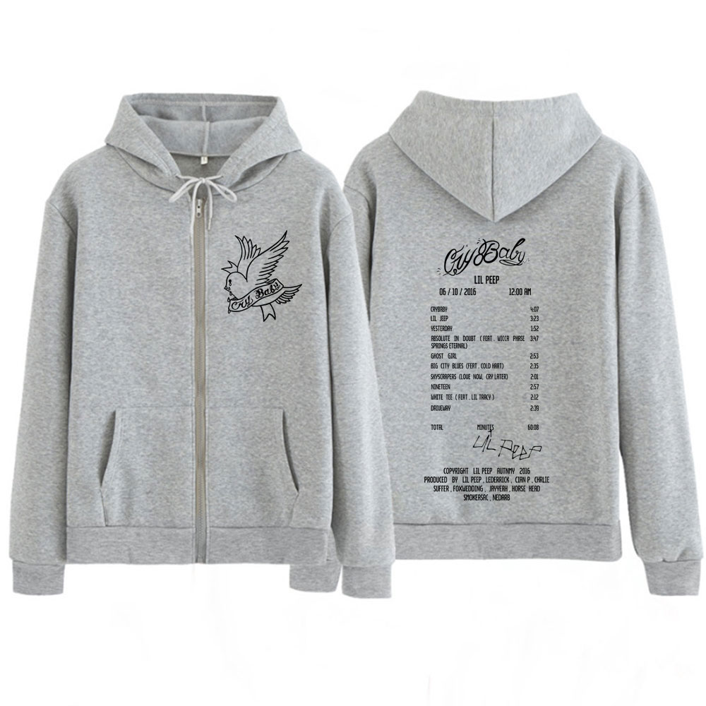 Rapper Lil Peep Cry Baby Album - Mens Fashion Zip Up Hoodies recensie en prijs