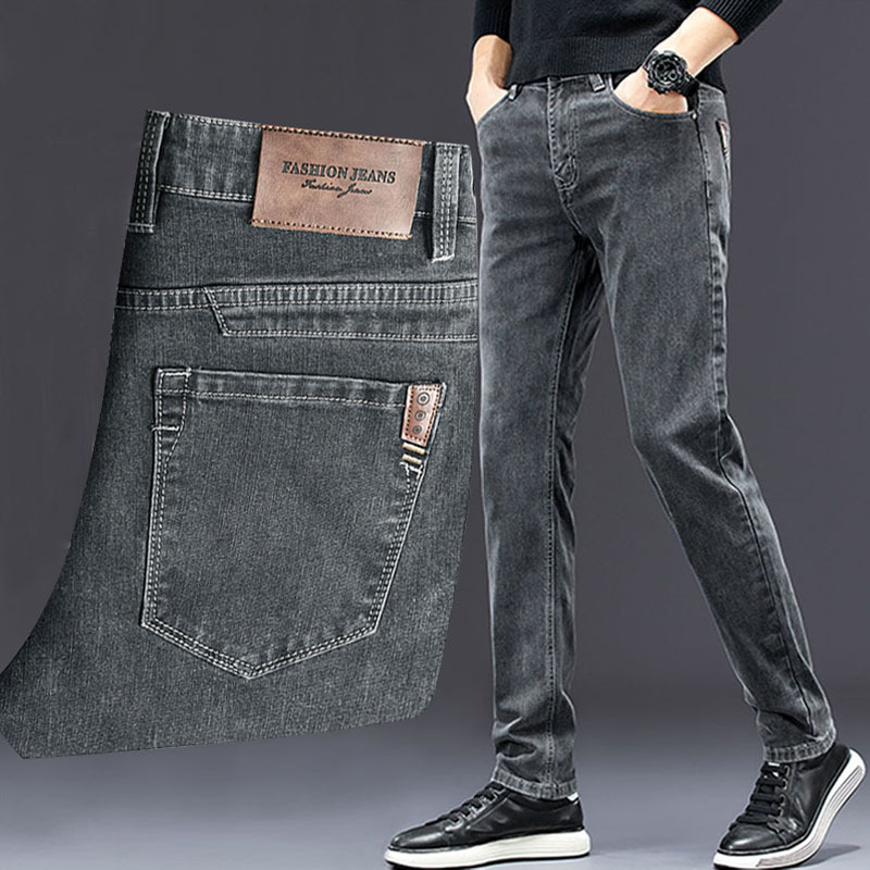 Heren Slanke Jeans 2024 Herfst - Men'S Fashion Grey Jeans recensie en prijs