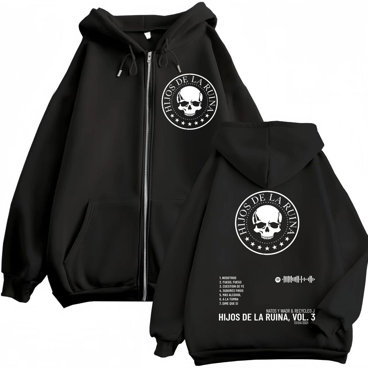 Rap Duo Natos Y Waor Hijos De  - Mens Fashion Zip Up Hoodies recensie en prijs