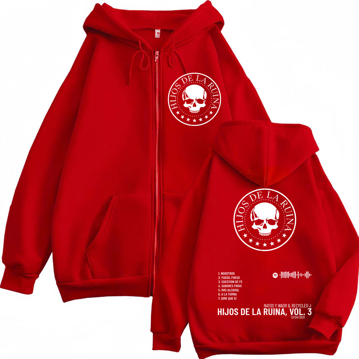 Rap Duo Natos Y Waor Hijos De  - Mens Fashion Zip Up Hoodies recensie en prijs