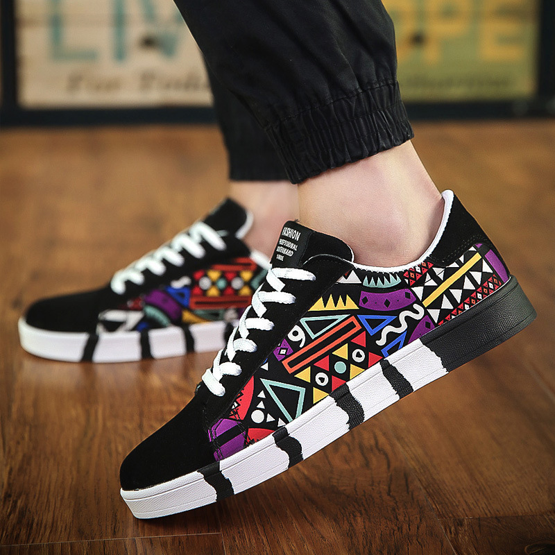 Herensneakers Graffiti Canvas  - Mens Fashion Trainers recensie en prijs