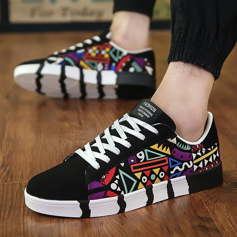 Herensneakers Graffiti Canvas  - Mens Fashion Trainers recensie en prijs