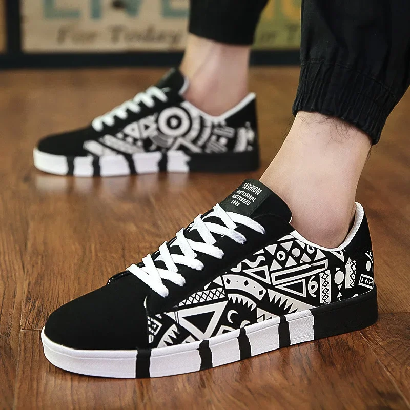Herensneakers Graffiti Canvas  - Mens Fashion Trainers recensie en prijs
