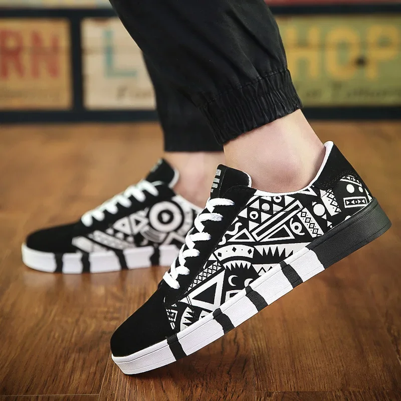Herensneakers Graffiti Canvas  - Mens Fashion Trainers recensie en prijs