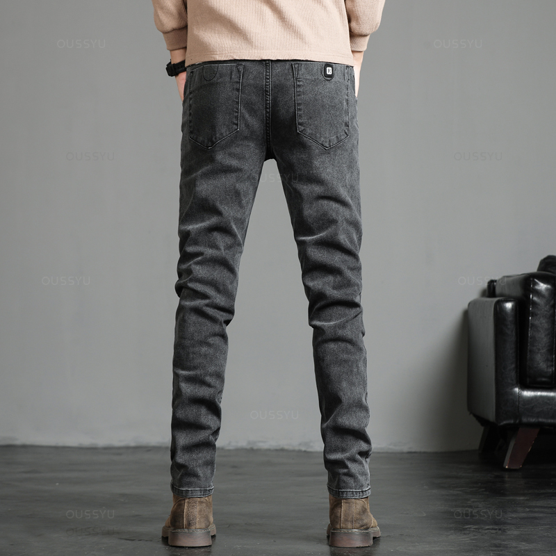 Herfst Winter Katoen Heren Kla - Men'S Fashion Grey Jeans recensie en prijs