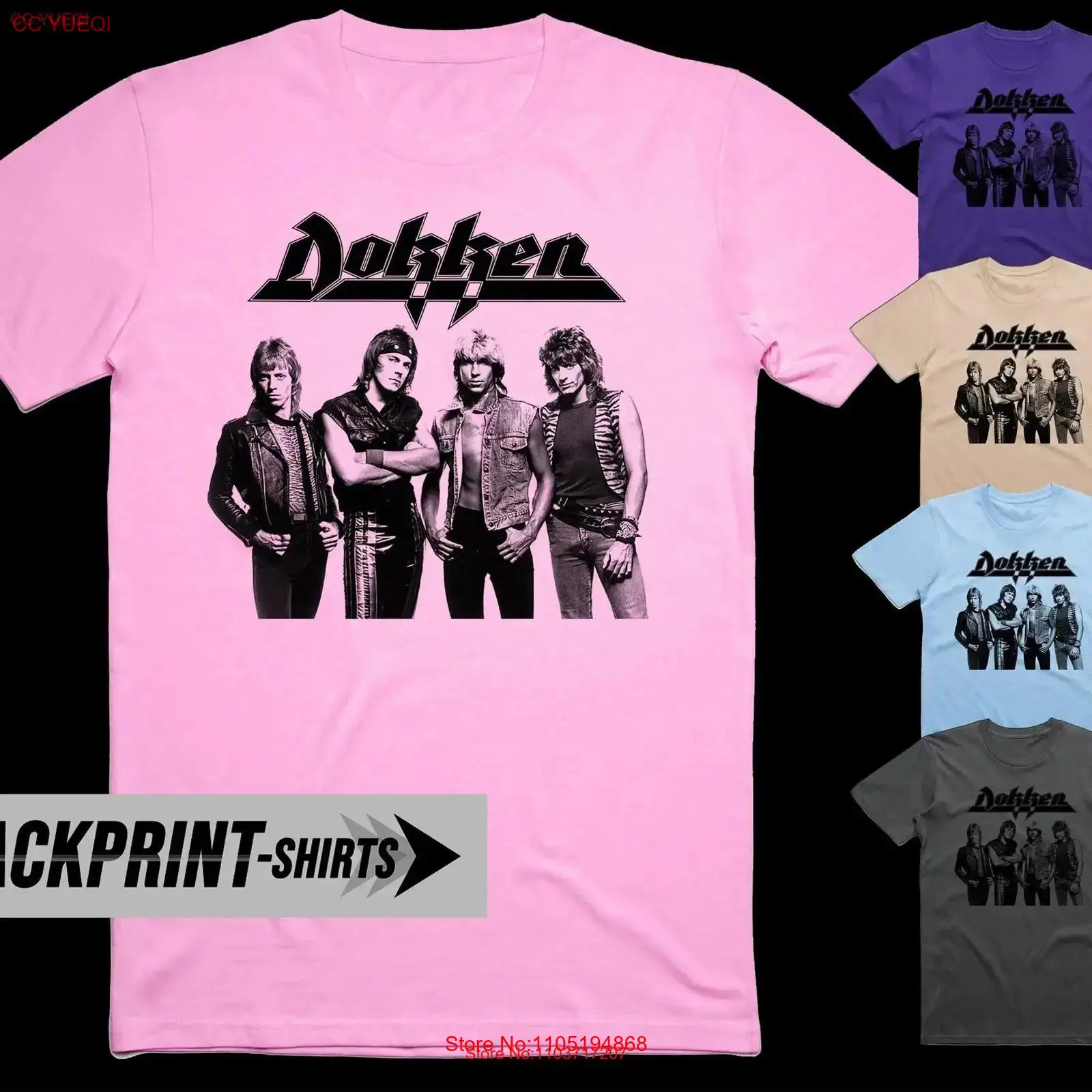 Dokken T-shirt katoen heren al - Poster Men Fashion recensie en prijs